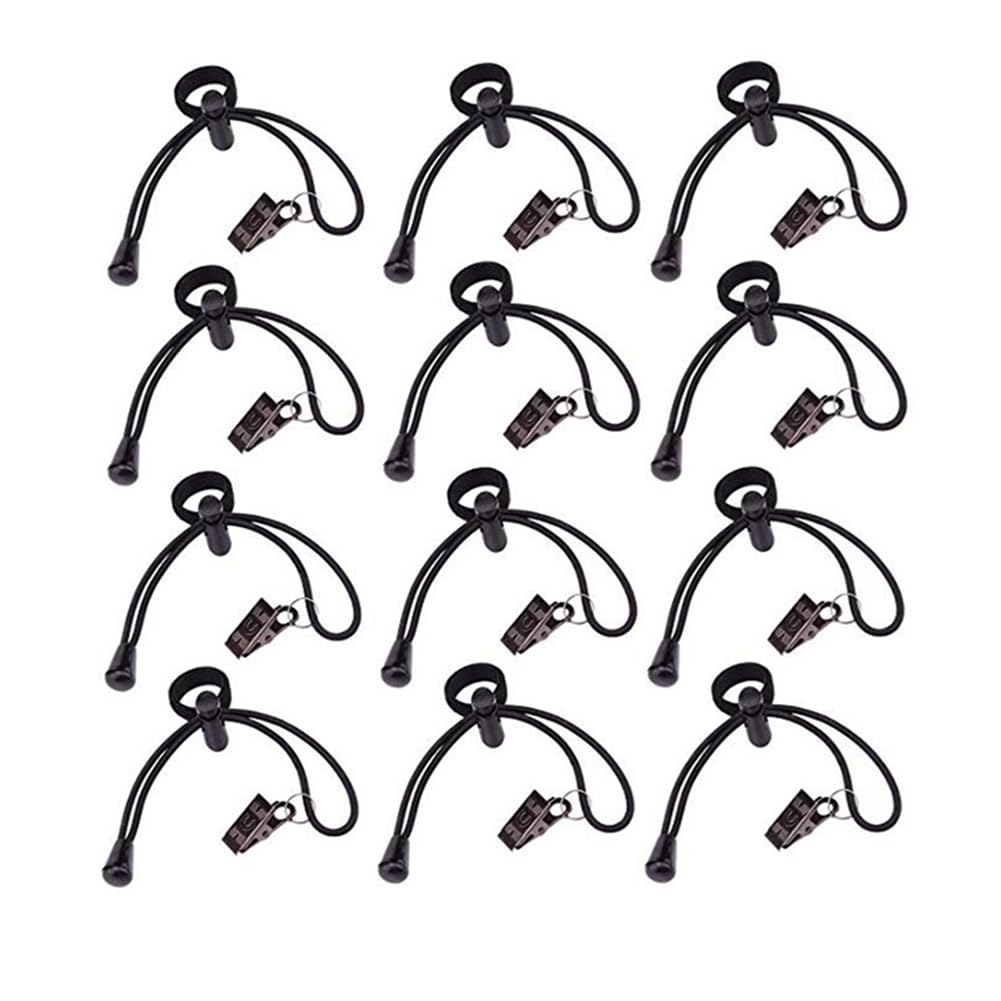 IJSDNVJNDX for Video Studio Background Backdrop Clips Kit 12pc Heavy Duty Spring Clamps Adjustable Elastic Clamps Holders