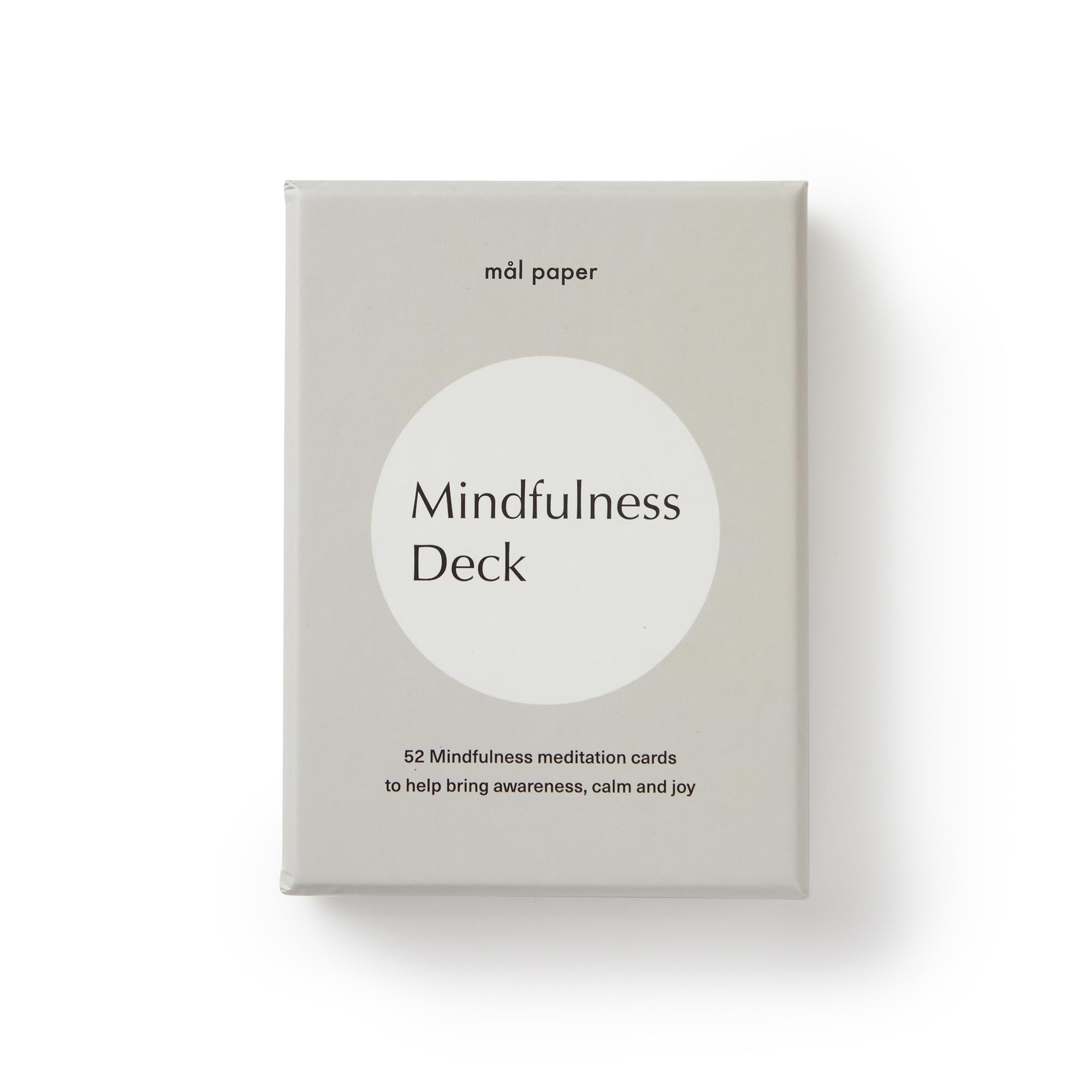 Mal Paper Mindfulness Meditation Card Deck - 52 Pack | Great for Mindfulness Challenge, Mantras, Meditation Tools, Inspirational Cards and as a Positive Thinking Tool
