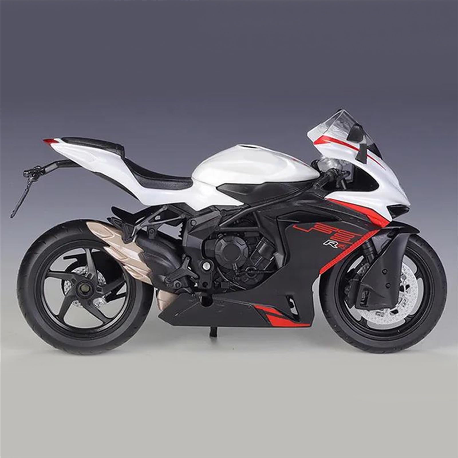 Modello 1:12 Per MV Agusta F3 RR Modello Di Moto Simulazione Auto Giocattolo In Lega(White)