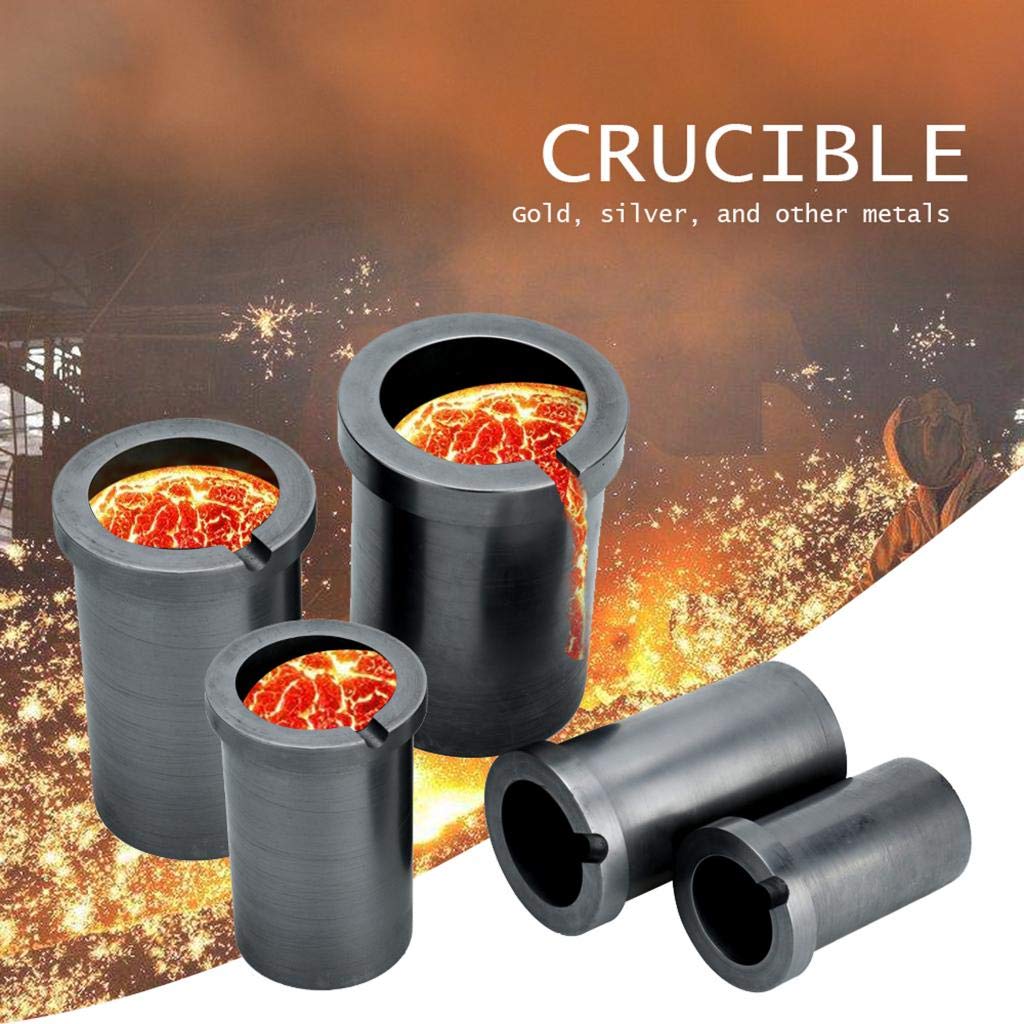 OTOOLWORLD 1KG Klei Grafiet Smeltkroes Gieterij Cup Oven Fakkel Smelten Gieten Verfijning Goud Zilver Koper Messing Aluminium Lood Zink en Legeringen