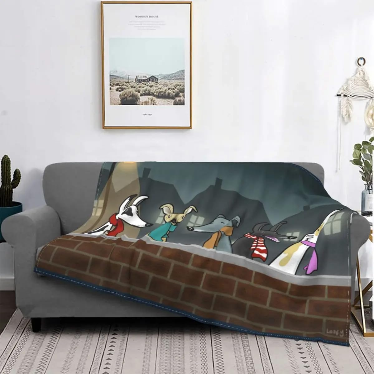 Couverture légère Greyhound anti-transpiration pour le lit