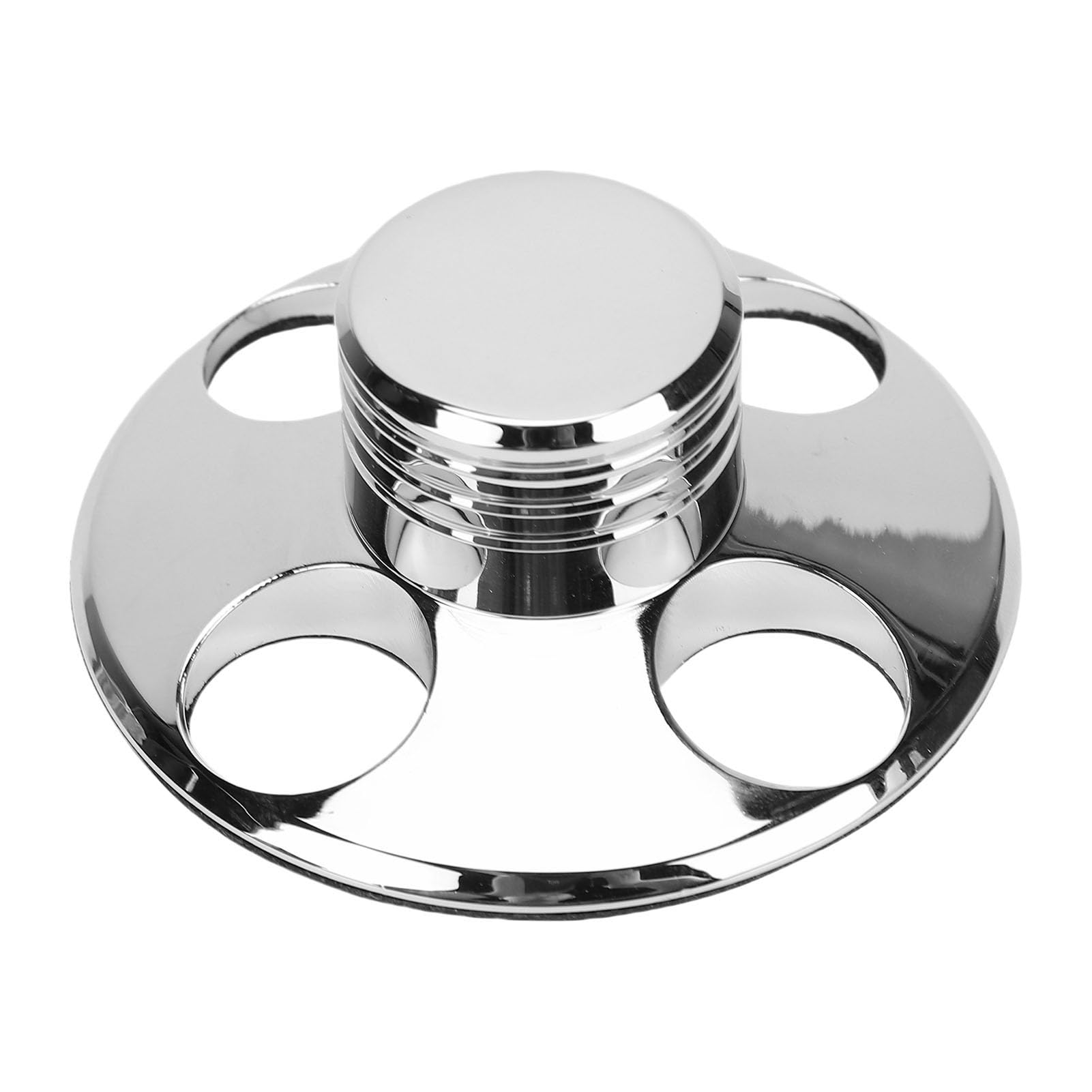 Ejoyous Stabilizzatore Peso Record, Stabilizzatore Disco Giradischi in Alluminio 78 X 30mm, Riduce Oscillazioni e Vibrazioni, Base in Feltro Protegge Le Etichette, per Giradischi Audiofili DJ (SILVER)
