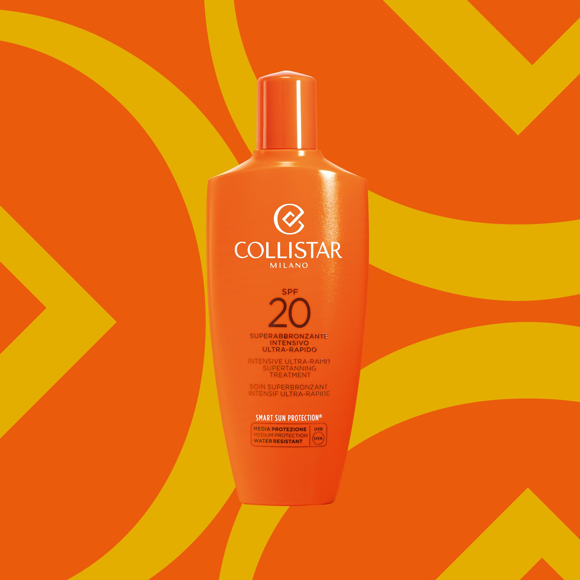Collistar Sonnenpflege LSF 20, Ultra-Rasch Intensiv Bräunungsbeschleuniger für Gesicht & Körper, Ideal für wenig Sonne & Wochenende, Schützt & Fördert Schnelle, Intensive Bräune, 200 ml