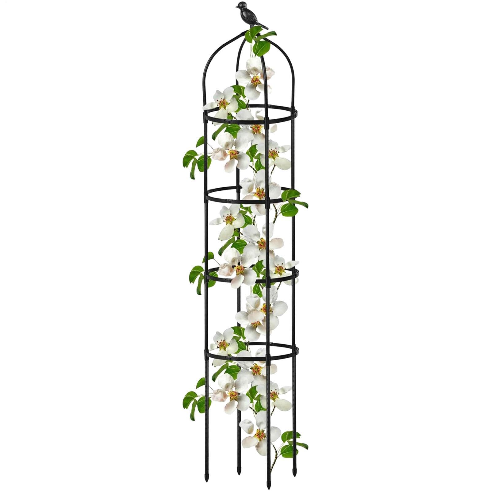 Traliccio da Giardino per Piante Rampicanti in Metallo Regolabile