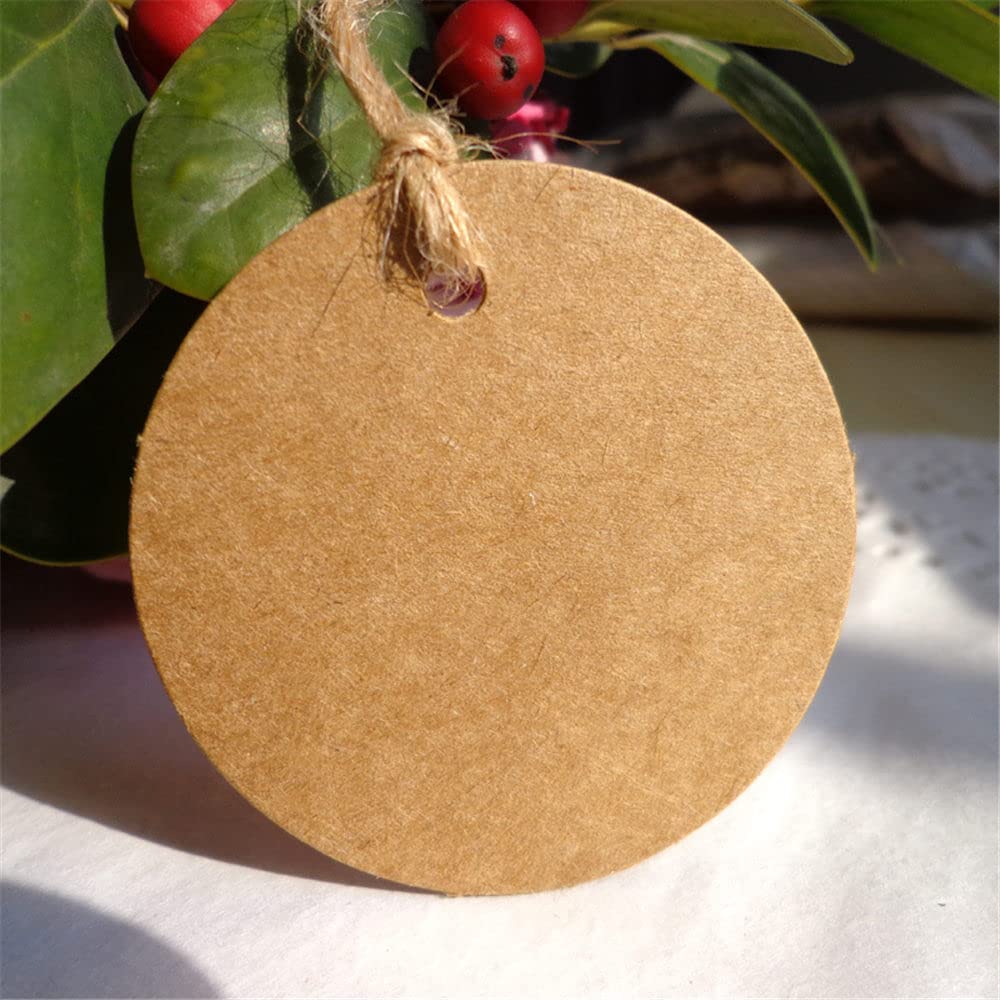 Lot De 100 Étiquettes Cadeaux Vierges En Papier à Suspendre - Blanc, 4.5x8 Cm - Pour Noël, Anniversaire, DIY
