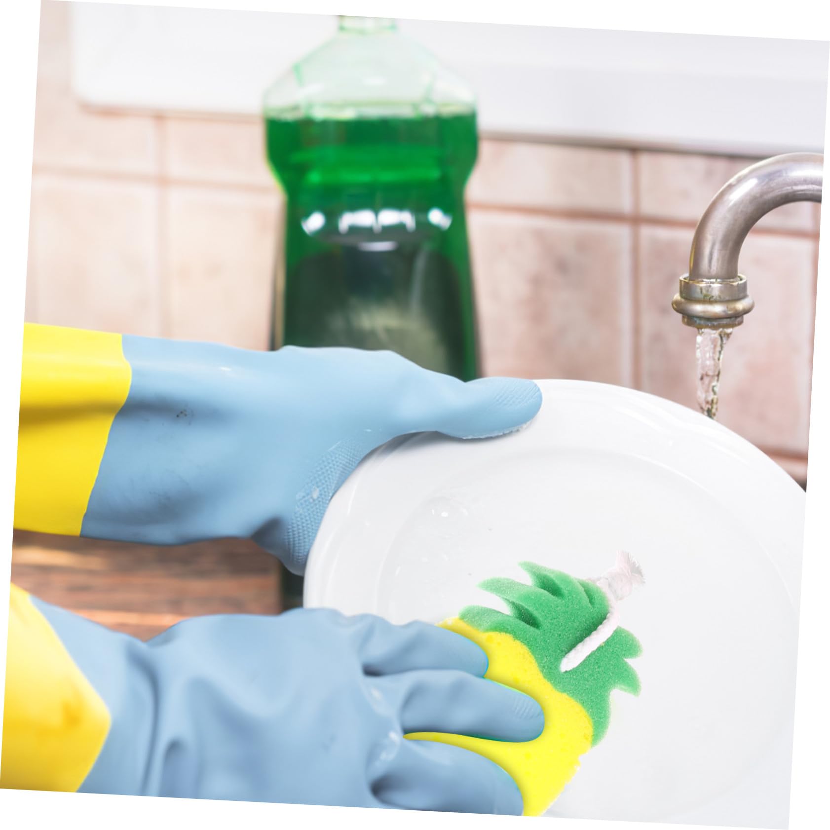 Homoyoyo 4pièces Éponges Vaisselle Récurantes Écologiques Forme Fruits Absorbantes Et Pratiques pour Cuisine Nettoyage De Vaisselle Plans De Travail Et Surfaces Diverses