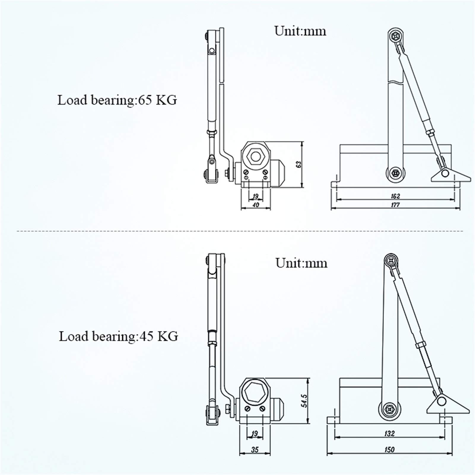 Hydraulischer Türschließer, strapazierfähig, einstellbare Geschwindigkeit, antioxidativ, rostfrei, automatisches Verschlusssystem für Zuhause und Büro