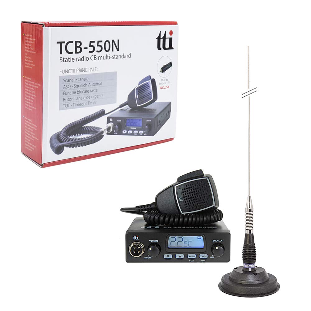 TTi TTI-PACK13 CB TCB-550 zestaw stacji radiowych, PN100 ML100 antena