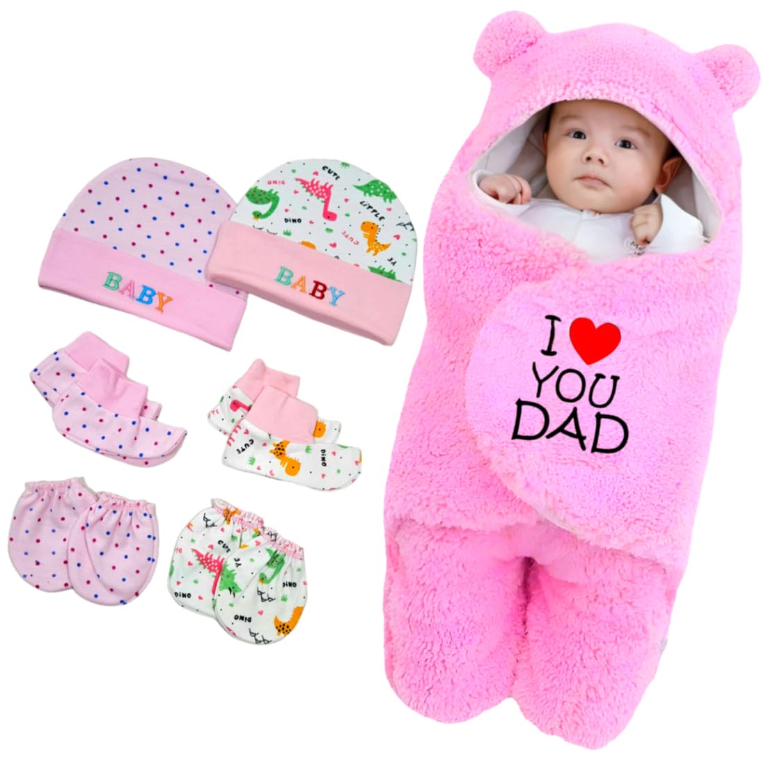 First Kick Newborn Baby Blanket - Hooded Security Blanket -9