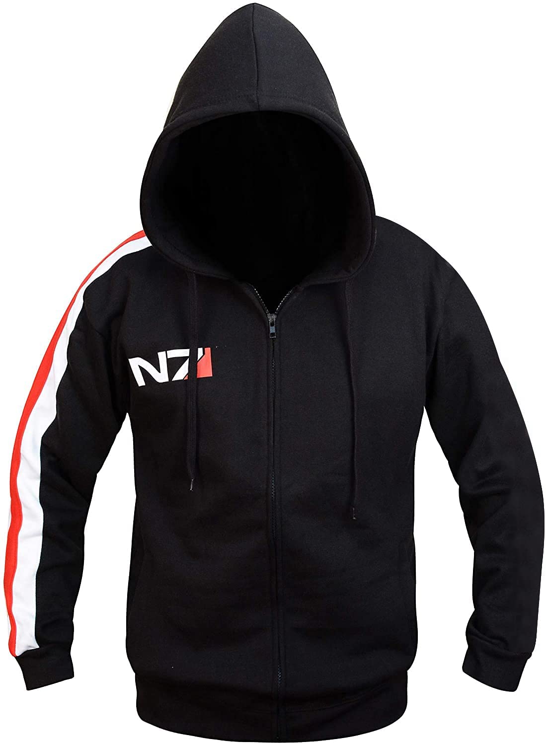 LP-FACON Veste à capuche en polaire pour homme - Costume de jeu vidéo - Noir