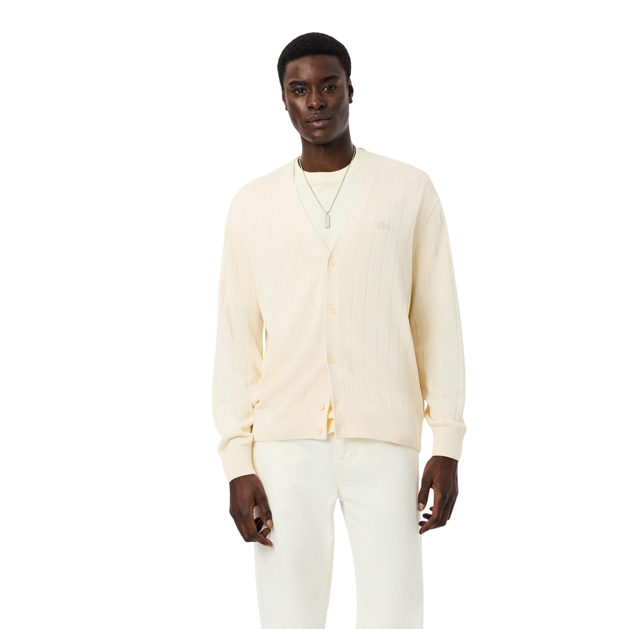 lacoste Rib Knit Cotton Blend Cardigan-picture-39