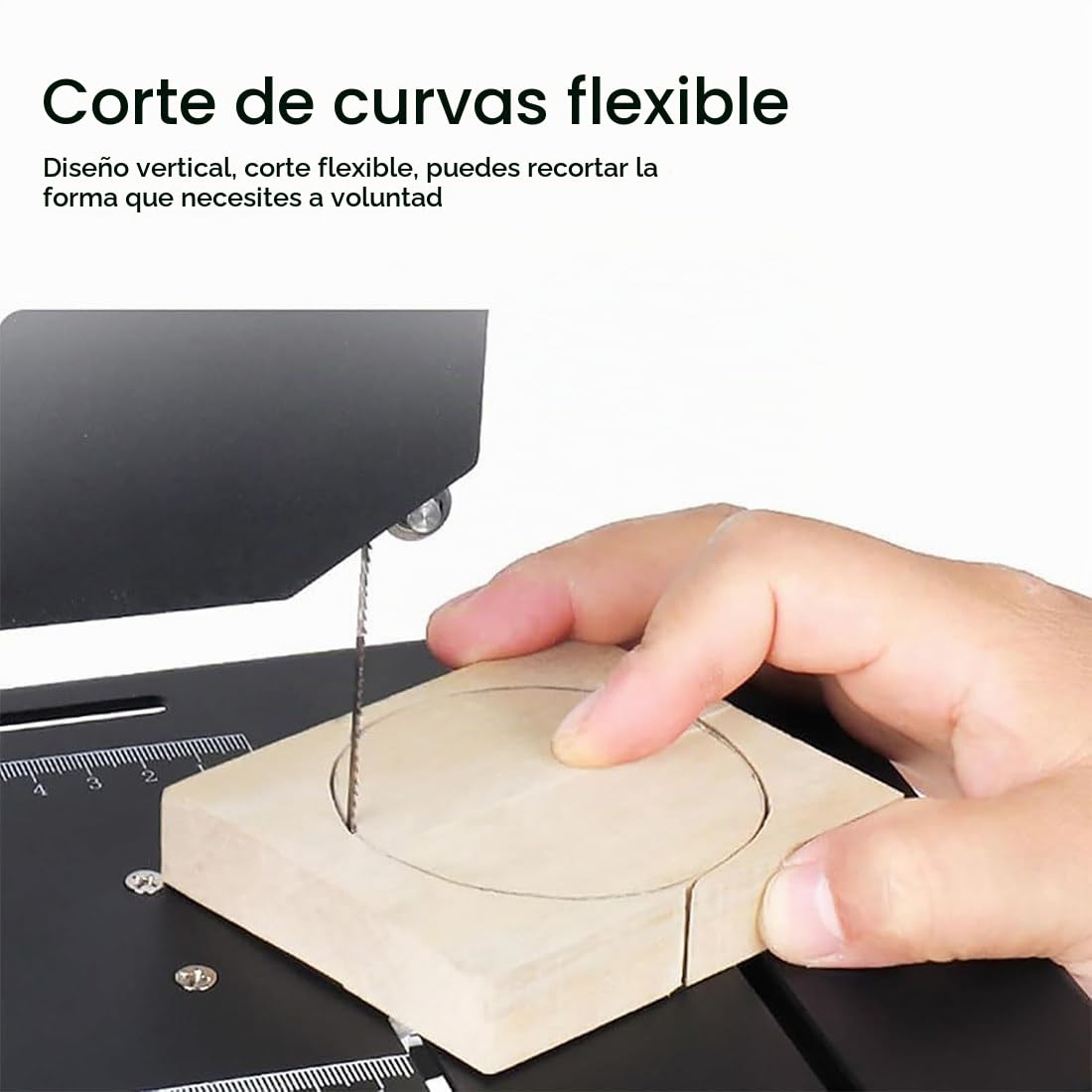 Sierra De Cinta, Sierra De Cinta para Madera, Sierra para Madera, Sierra De Mesa, Incluye 2 Hojas De Sierra | 230 Voltios | 800 W | Altura Libre Máxima: 70 Mm | Anchura Libre Máxima: 90 Mm