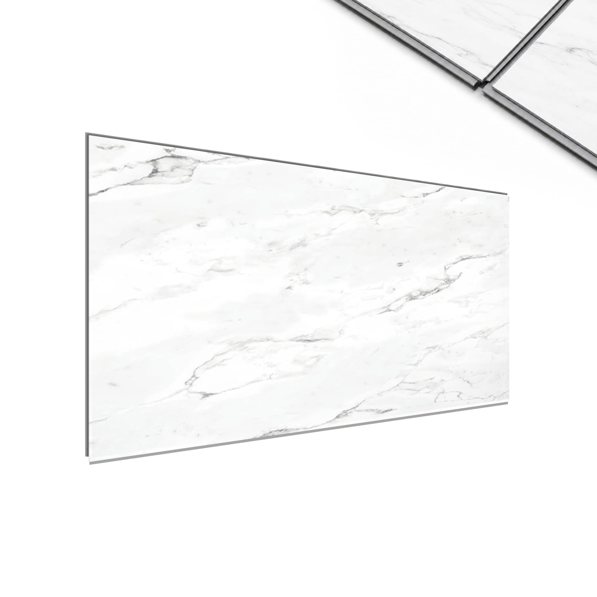 IZODEKOR SPC Wall Panel Marble Effect/Natural Marble Look 60 x 120 cm - Waterproof, Scratch-Resistant, Heat Resistant, Kitchen Splash Guard - Bathroom Wall Panel