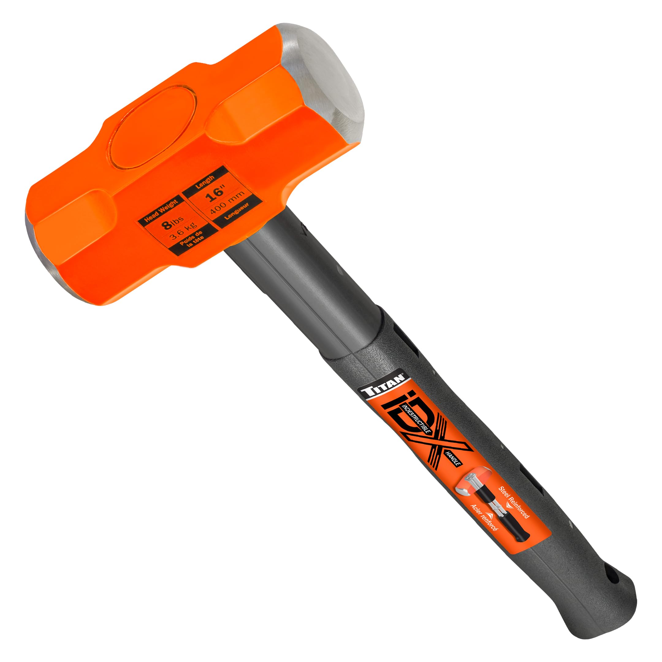 Titan Tools - IDX 8 LB. Indestructible Sledge Hammer : Amazon.ca