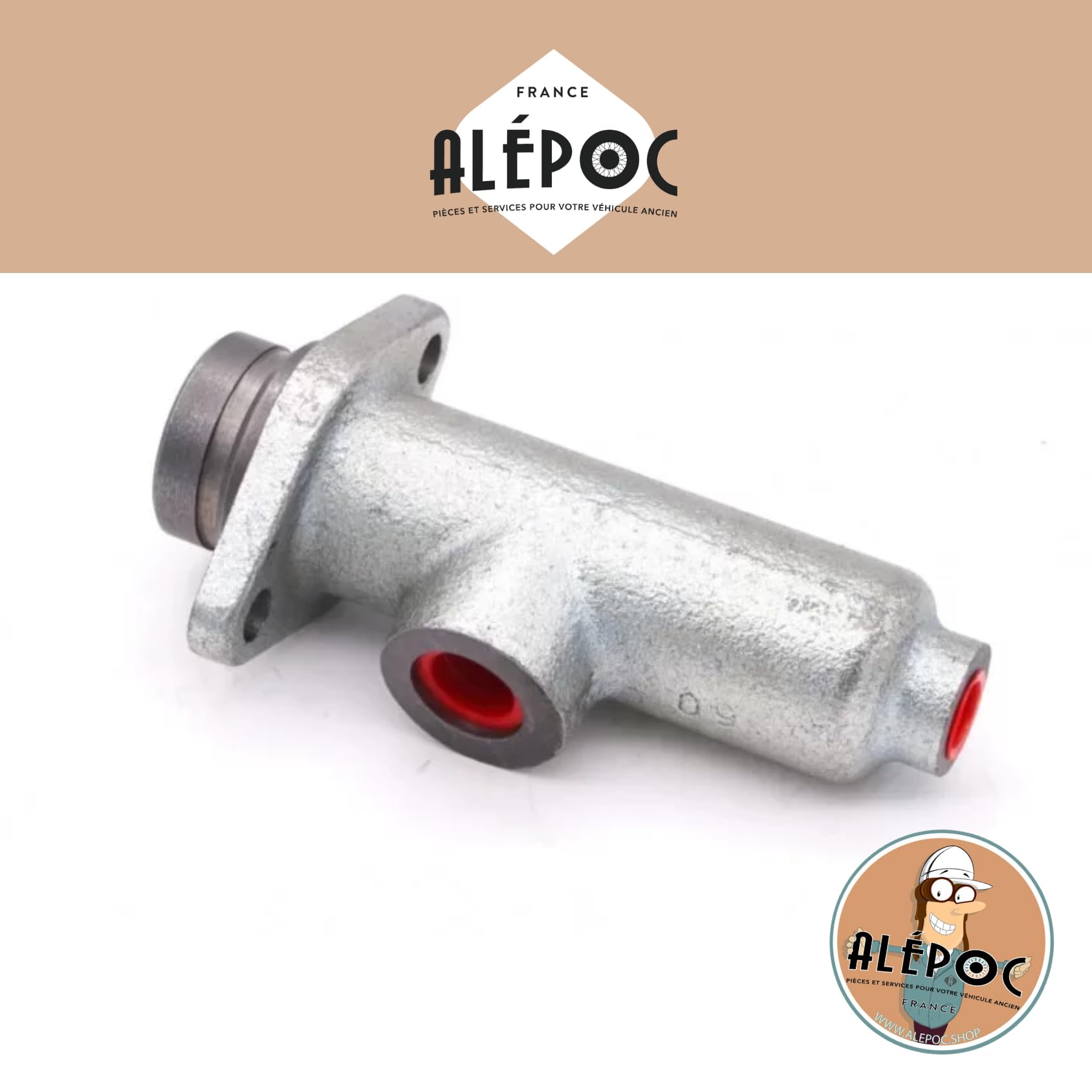 Alépoc - Maître cylindre de frein Ø25.4mm compatible Peugeot 202, 203, 403U, 404, 404U - Conforme à l'origine OE 460182 et 460111 - Pièce auto fiable pour système de freinage de véhicule ancien.