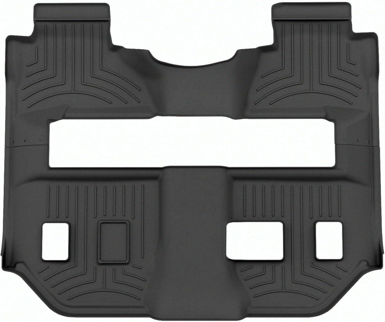 WeatherTech FloorLiner HP Custom Fit Floor Mats for Cadillac Escalade ESV 2nd/3rd Row (446942IM), Black