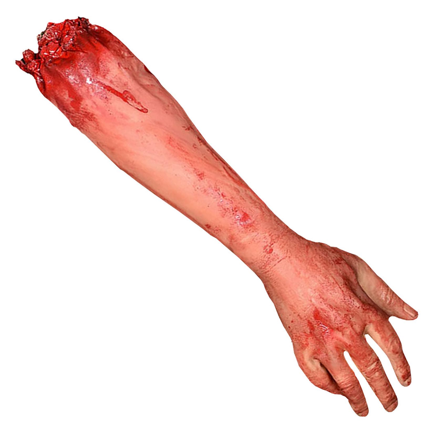 DAGLLGEW Severed Body Part Halloween Realistic Scary Vinyl Decorative Severed Arm Halloween Prop Decorations for Haunted House Party Trick, Random Side Body PartsSevered PartsFake Hand