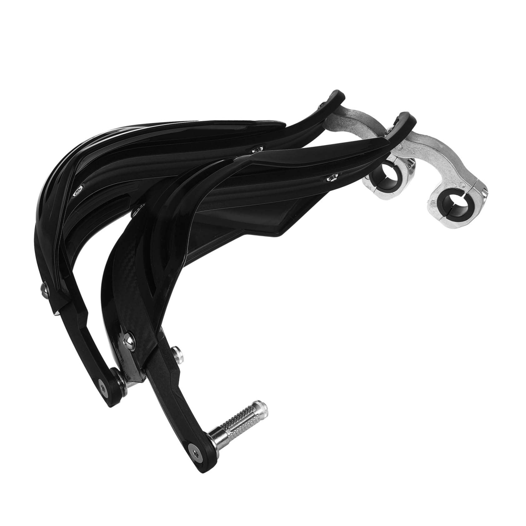 Protège-mains de Moto 1 Paire Noir Plastique Métal pour Guidon