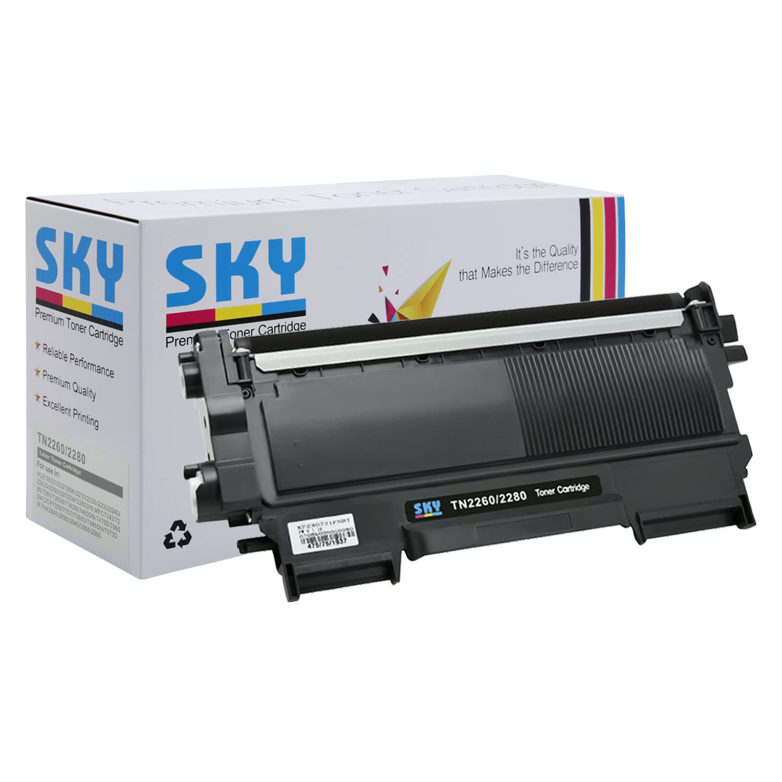 SKY TN-2260 Toner Cartridge for HL-2250 2240D DCP-7060D, 7065DN, MFC-7360 7860DW and FAX-2840