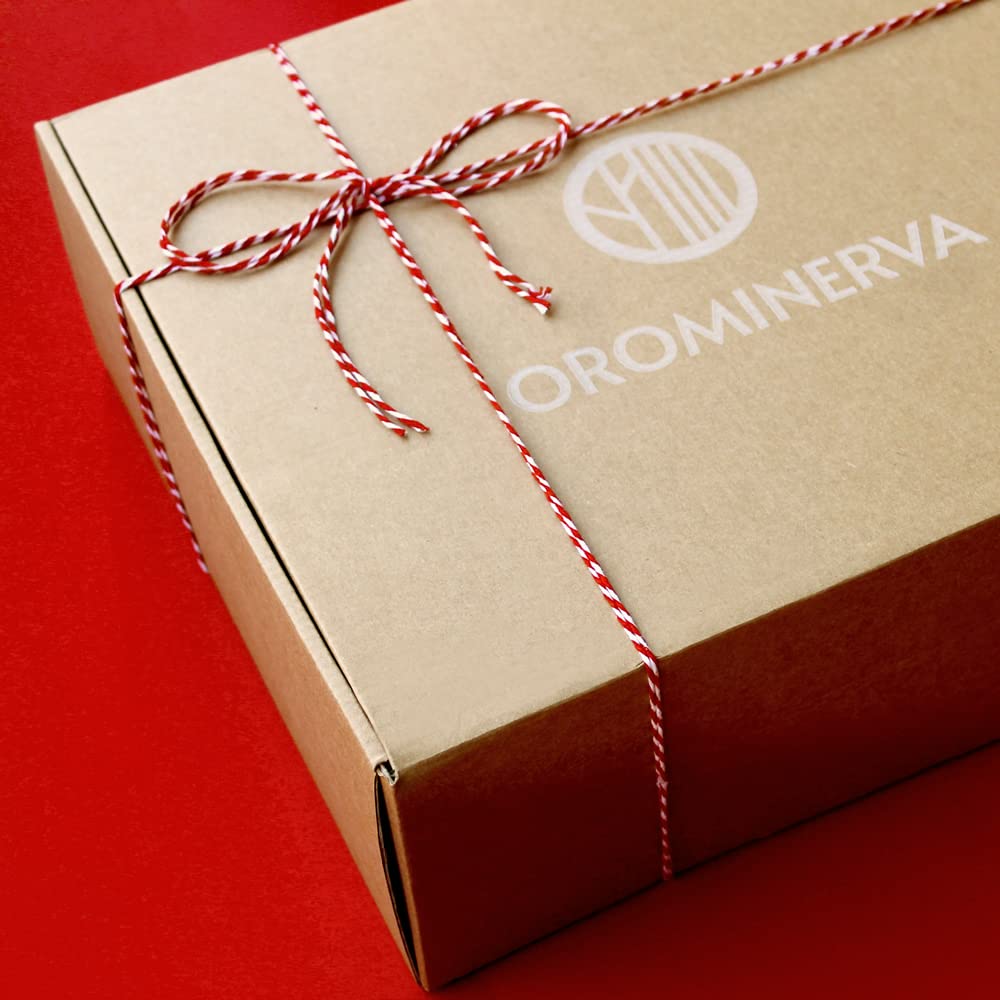 OROMINERVA - Box Bontà - Confezione regalo alimentare con prodotti tipici, specialità italiane: carciofini, friarielli, funghetti, asparagi, olive, pomodori secchi