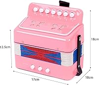 Vista 6 de Kids Accordion, 10 Keys Control Button Accordion Musical Instruments for Kids Children Beginners Lightweight and Environmentally-friendly