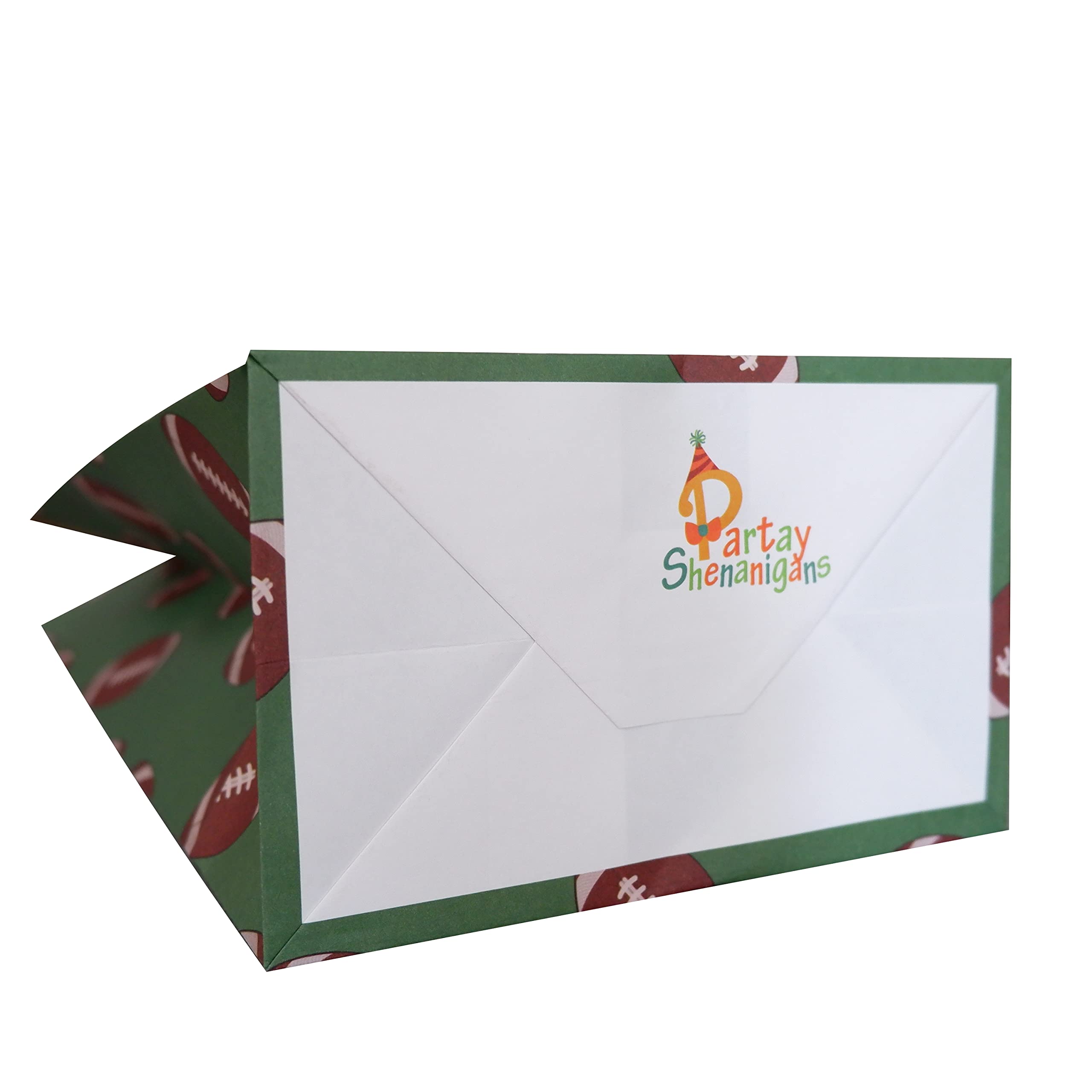 Lot De 24 Sacs à Dragées De Football Américain Imprimés Sur Du Papier