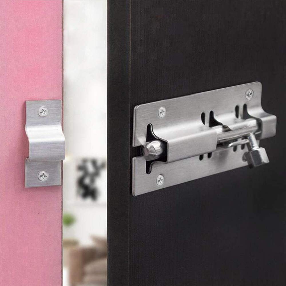 Schiebetürriegel Edelstahl 80mm - Sicherheit Für Innentüren