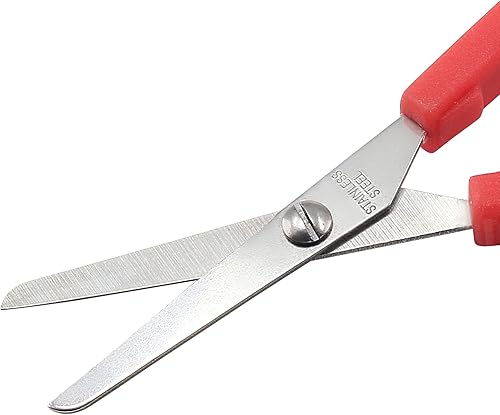 Miniatura 6 de Paquete de 12 tijeras de bucle de 5.5 pulgadas, tijeras de agarre para niños, asas de apertura autoadaptables, tijeras de agarre para niños