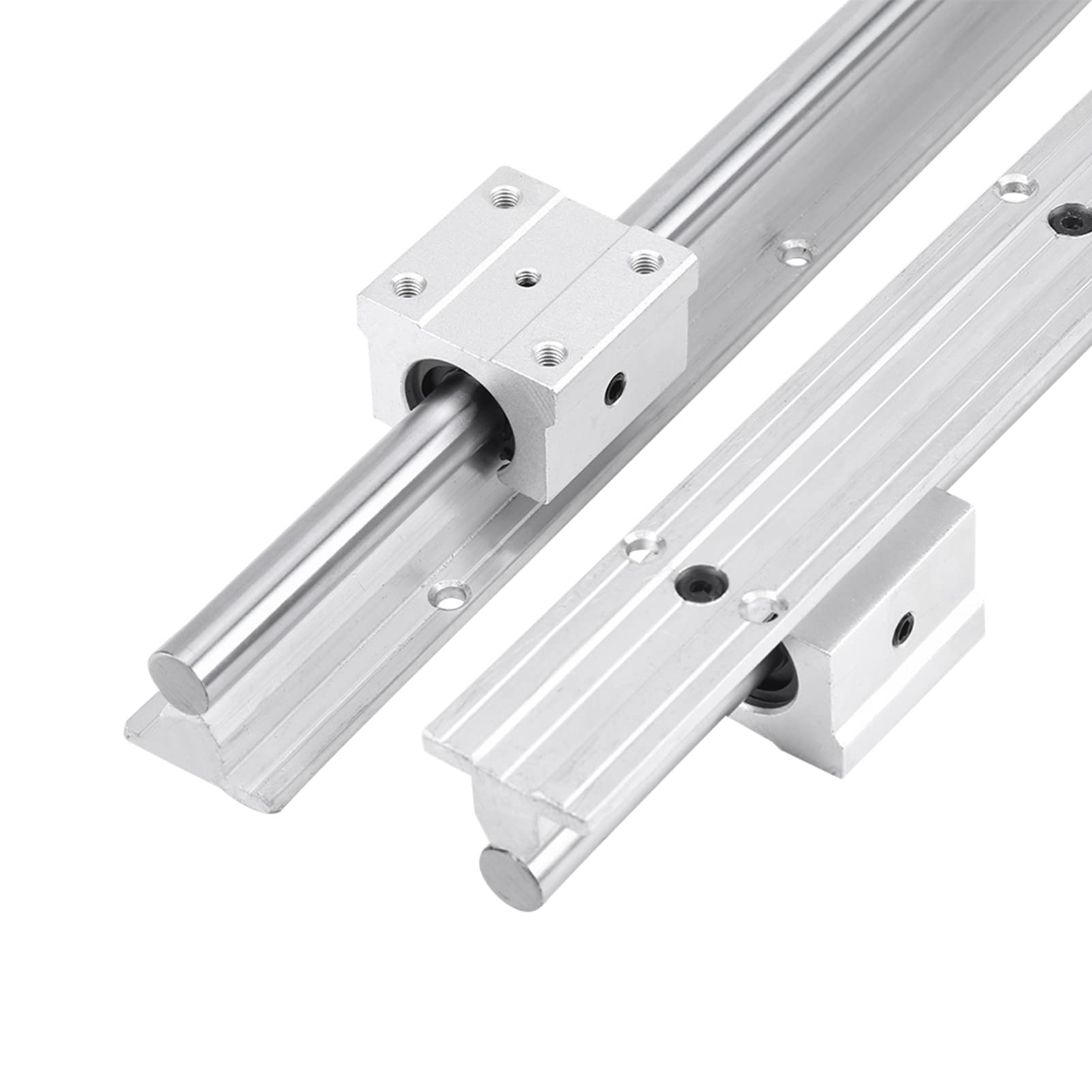 Alomejor Metalowa Szyna Liniowa 500mm, Pre-drilled Holes, for Prowadnice