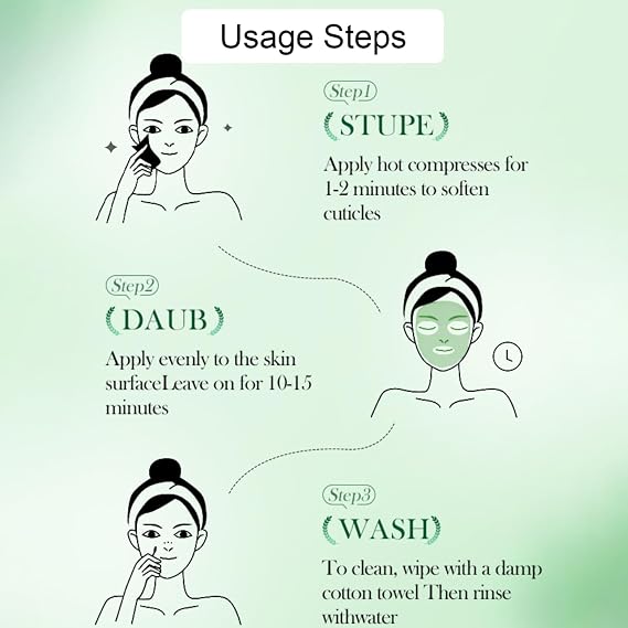 Mugwort Clay Mask Stick - Mugwort Face Masks Skincare - Clay Mask for Pores, Deep Cleaning Grease,Water Oil Balance-Clarify Skin - Daily Face Care for a Lot of Skin Type 2pcs