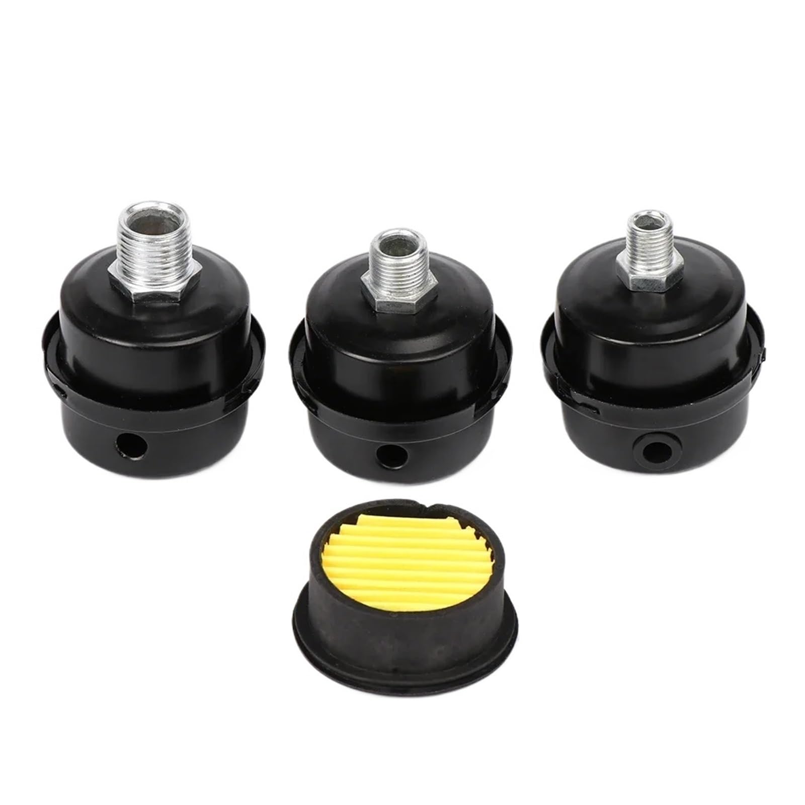 1 pz 12,5 mm 16 mm 20 mm Filtro di aspirazione in metallo Silenziatore di silenziamento Ricambi for compressore d'aria 1/2 '' 5/8 "3/4 Filettatura M12(16mm)
