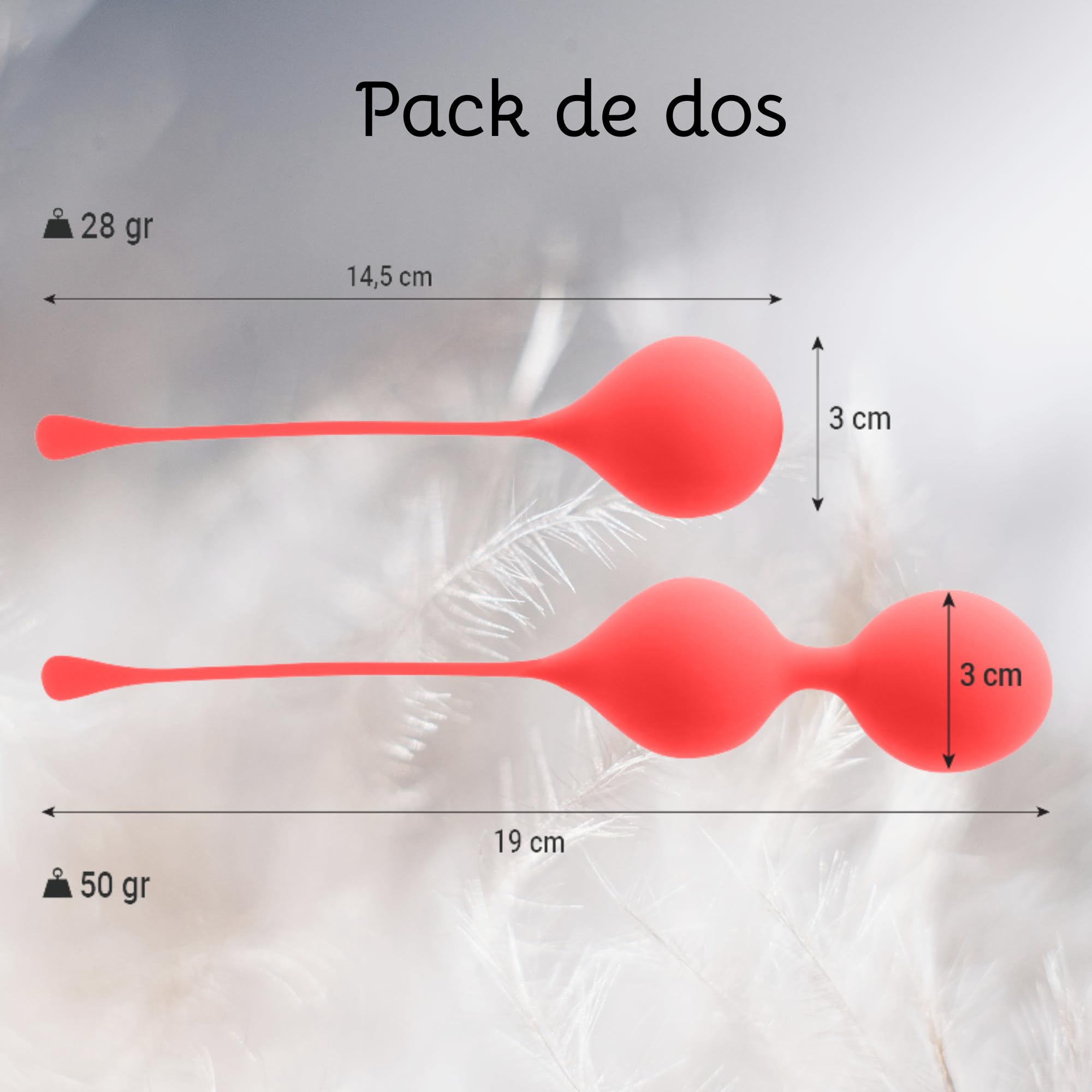 Bolas de entrenamiento para el suelo pélvico para mujeres, Bolas de ejercicio Kegel de silicona para el control de la vejiga y ejercicios de suelo pélvico Bolas Chinas, Bola Pélvicas
