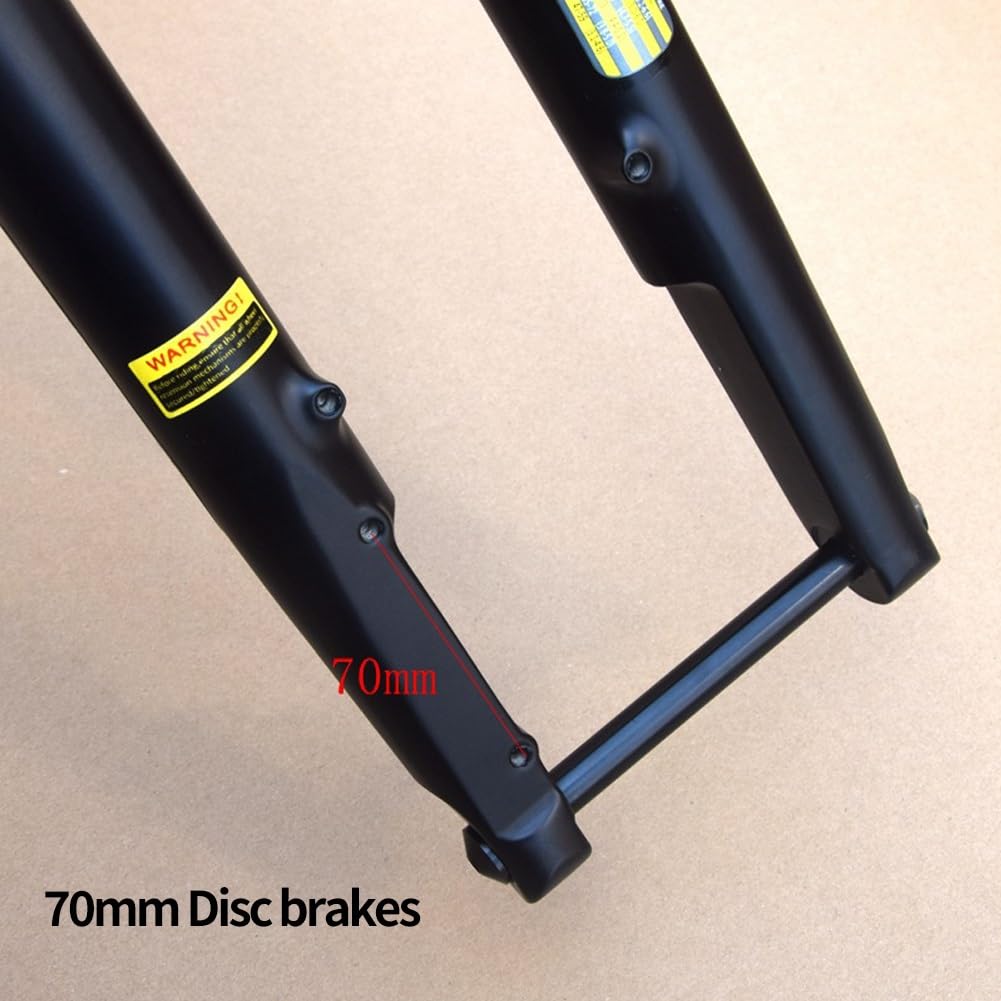 700C Gravel-Rennrad-Federgabel 40mm Federweg 1-1/2 Zoll Konische Tourenrad Scheibenbremse Vorderradgabel XC Offroad-Luftgabel Manuelle Verriegelung 100 * 12mm Steckachse