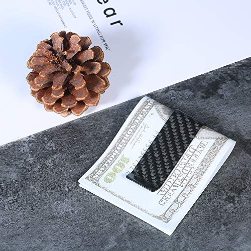 Carbon Fiber Money Clip Classic Design Slim Card Holder Super Handy Mini Size2