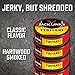Jack Links Jerky Chew, 0.32 oz., Pack of 24 – Shredded Beef Jerky, Made with 100% Beef, Teriyaki, 7.68 Oz