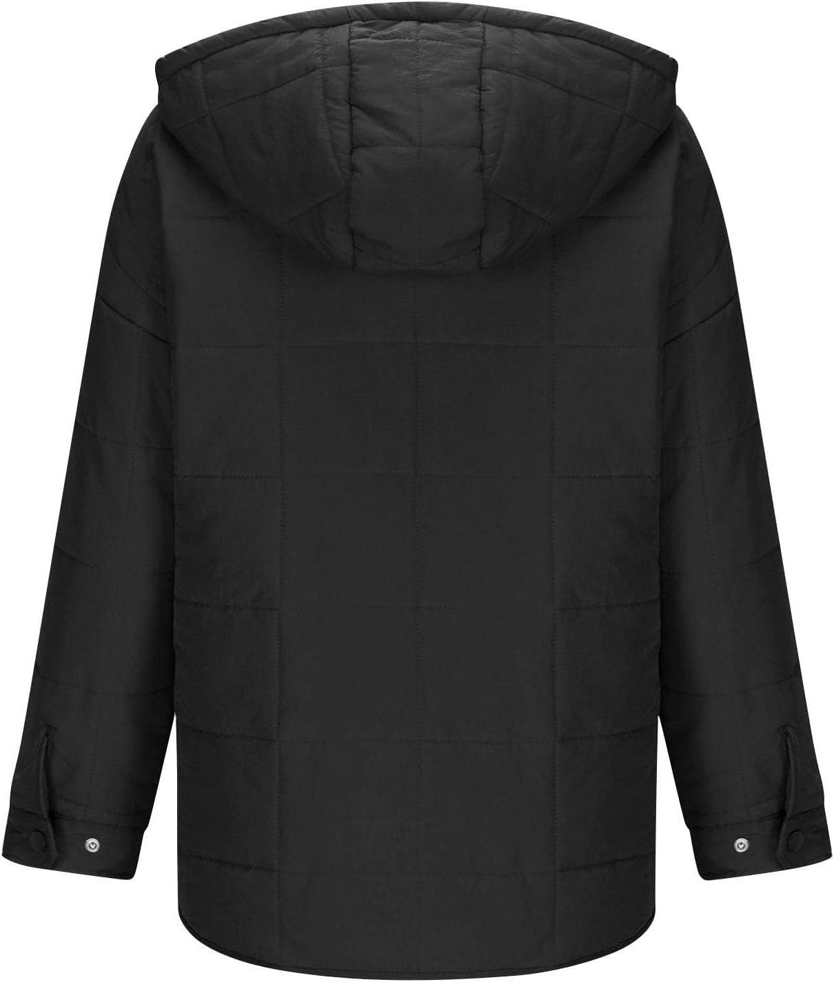 Women's Oversized Pullover Puffer Jacket Lightweight Padded Quilted Jackets with Pockets Puffy Fall Winter Coats