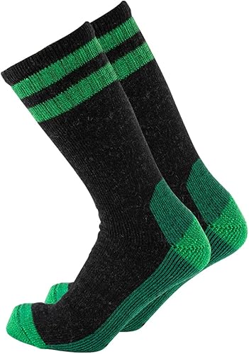 Cerebro Calcetines de lana merino para hombre, calcetines acolchados a media pantorrilla que absorben la humedad, calcetines de senderismo para