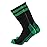 Cerebro Merino Wool Socks for Men, Cushioned Mid-calf Socks Moisture Wicking Men\'s Hiking Socks for Home, Trekking, Outdoors (1Pairs BlackGreen)
