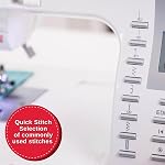 SINGER® Quantum Stylist 9960 Computerized Sewing & Quilting Machine + Extension Table & Accessory Kit | 600 built-in stitches & Lettering, Full Metal Frame, LED Light & High-End Touch buttons