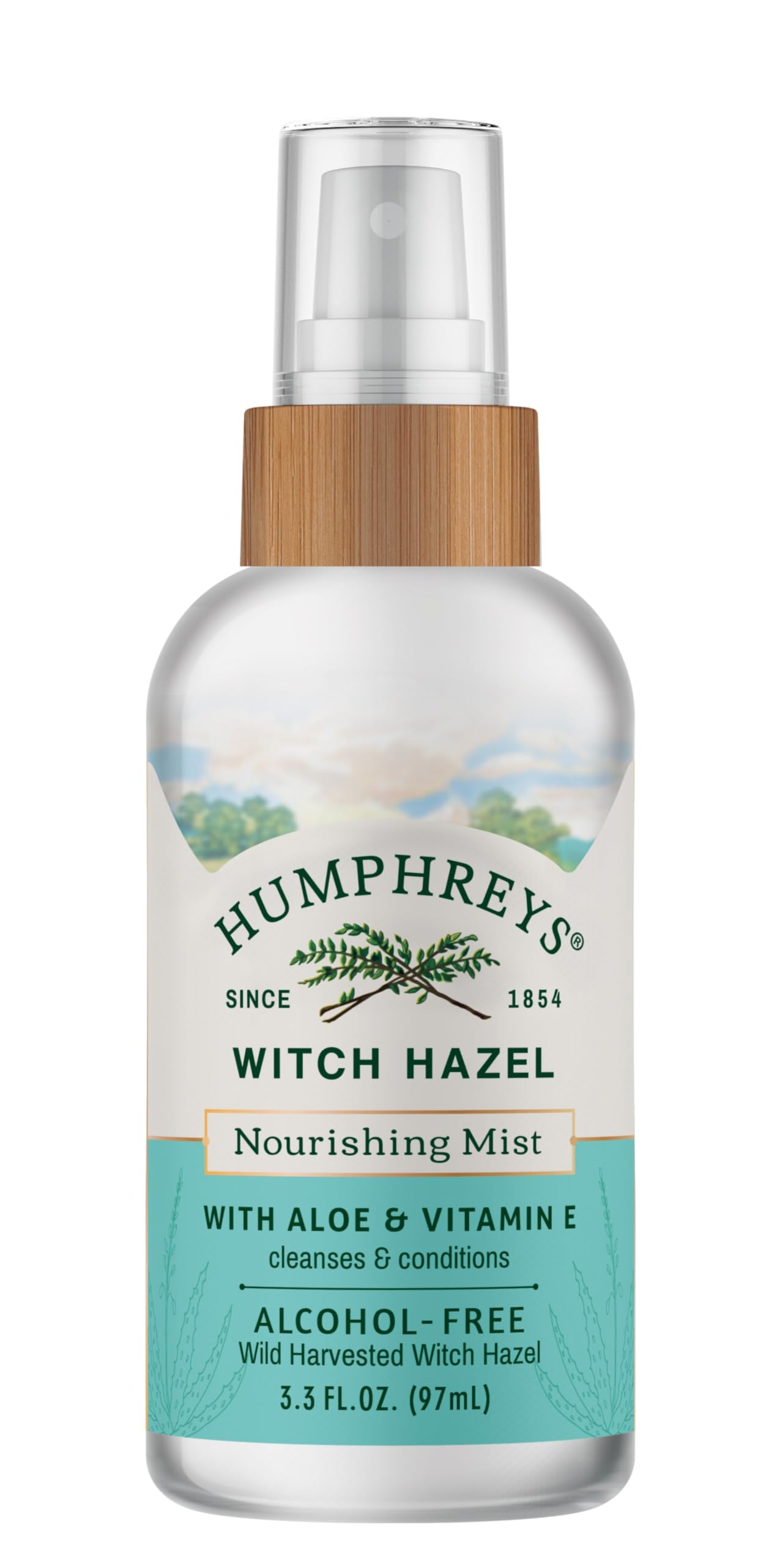 Humphreys Witch Hazel Nourishing Toner Mist Spray | Nourishing Hydrating Toner | Alcohol-Free | Wild Harvested Witch Hazel | Travel Size 3.3 Fl Oz | Clean Beauty | Vegan & Cruelty-Free