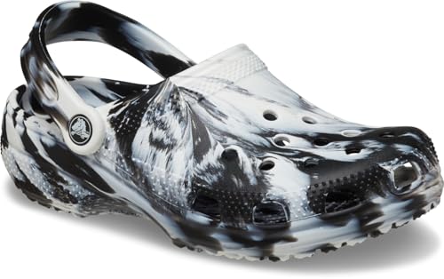 Image of Crocs Classic White /Black Clog-(206867-103)-2 UK Men / 2 UK Women (M2W4)