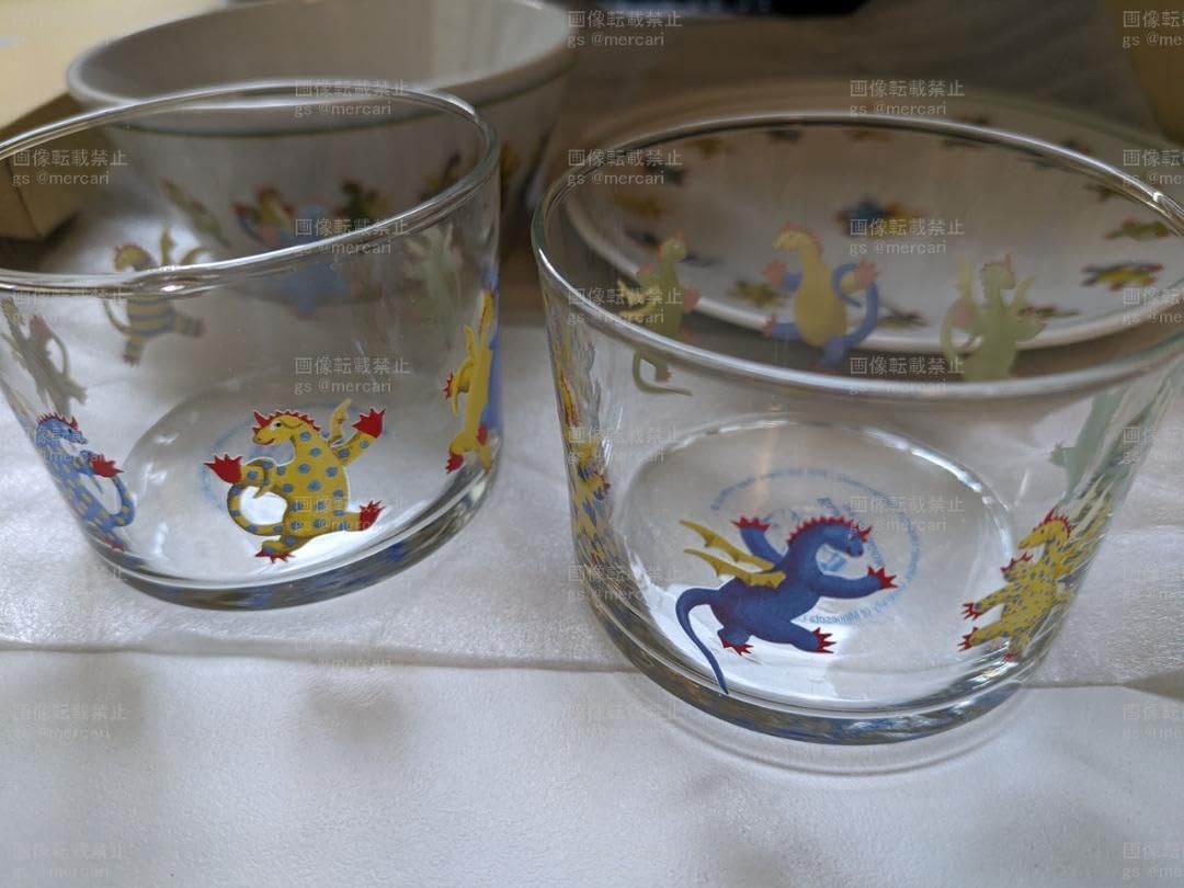 Amazon.co.jp: エルマーのぼうけん展 16ぴきのりゅう ボウルグラスA