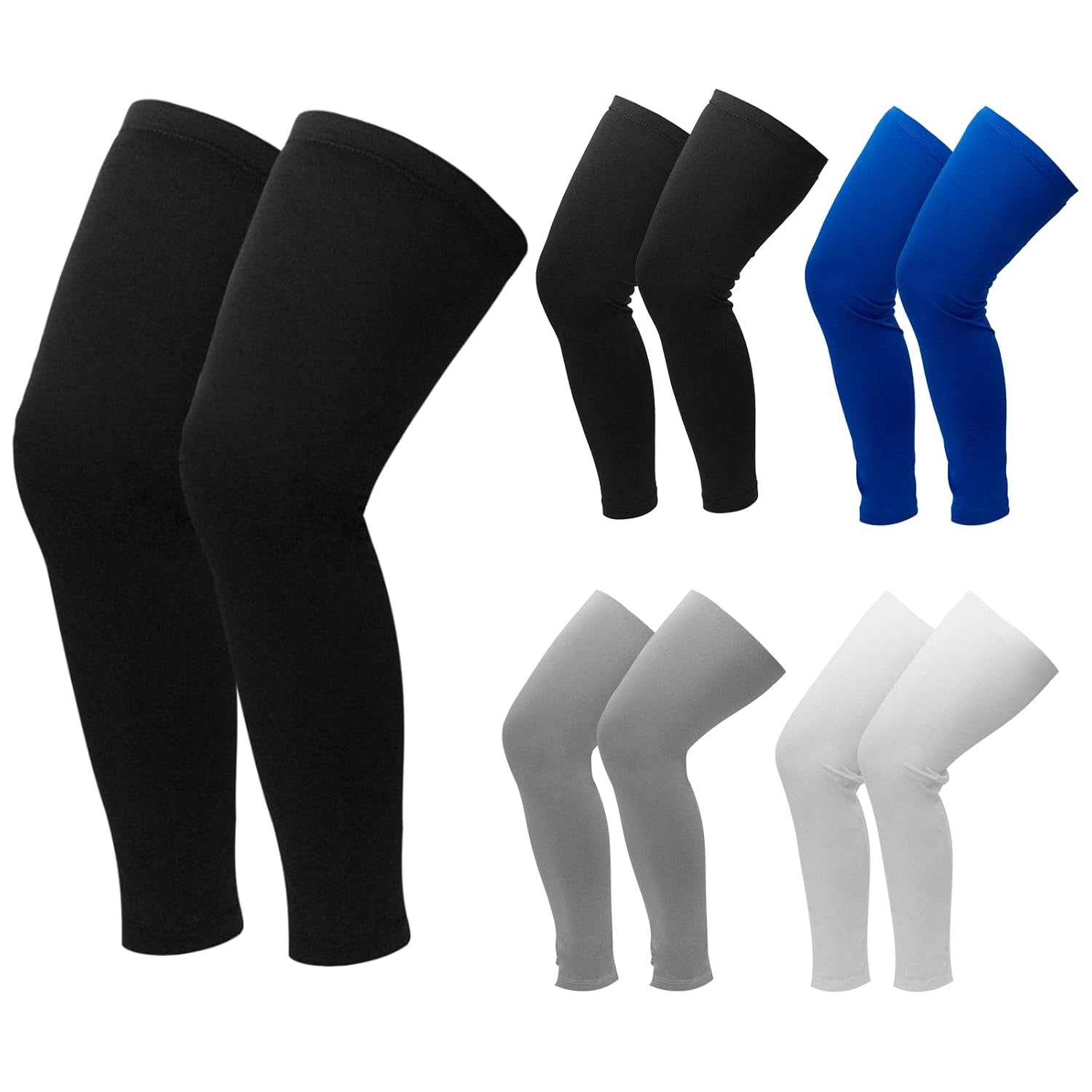 10 Pcs Knee Brace Undersleeve Large Size Leg Compression