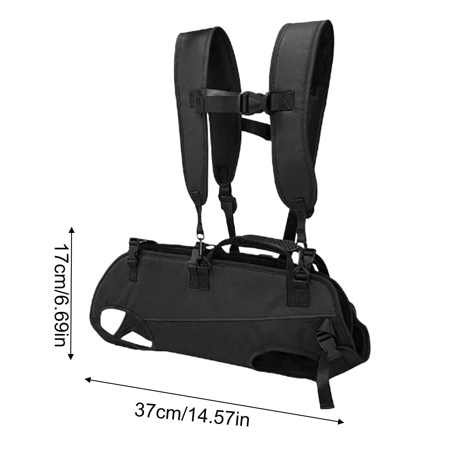 Harnais de Levage pour Chien - Portable et réglable - Sac de Transport Horizontal pour Chien - Vêtements et Accessoires Multifonctions pour Voyage, randonnée, vélo, Urgence, Sport, extérieur