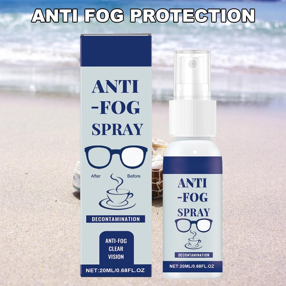 Spray Antiappannante Occhialini,20ml Anti Fog Spray,Spray Antiappannamento,Spray Anti-Appannamento per Occhiali,per Maschere Sub e Occhialini Nuoto