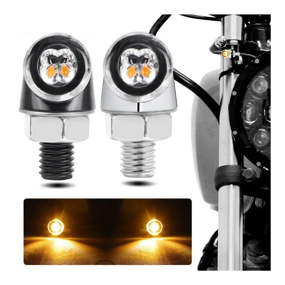 intermitentes led Para Motocicleta, Lente De Lámpara Lateral