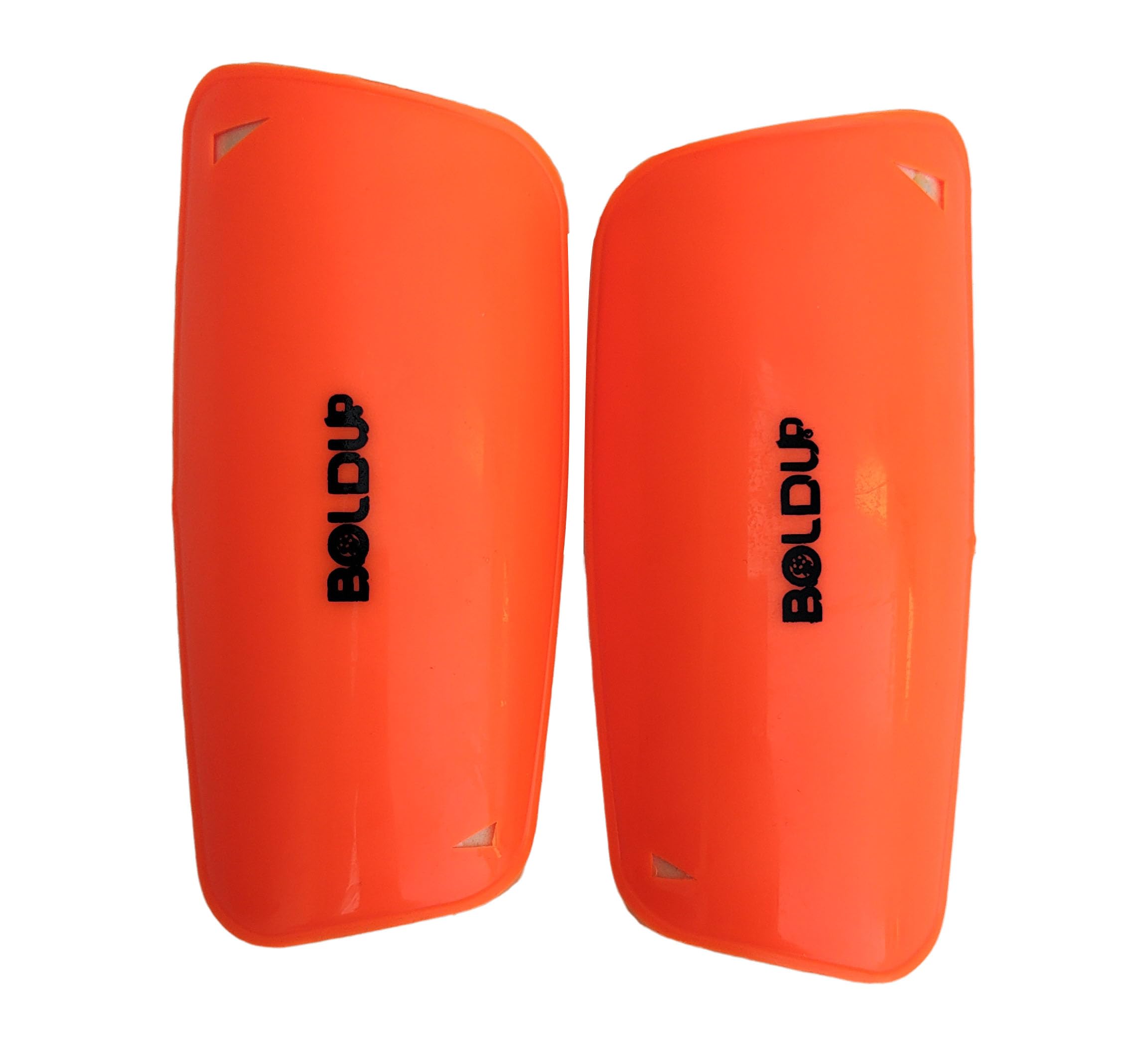 BOLDUP® Football Shinguards | Youth Football Shin Guards for Boys and Girls with Adjustable Straps | (1 Pair) (Medium I Orange L+R) (B0D2PH76GV) Amazon Price History, Amazon Price Tracker