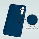 Pikkme Samsung Galaxy M14 5G Back Cover Soft Matte Liquid Silicone TPU | Camera Protection | Shockproof Slim Back Case for Samsung Galaxy M14 5G (Blue) gallery image