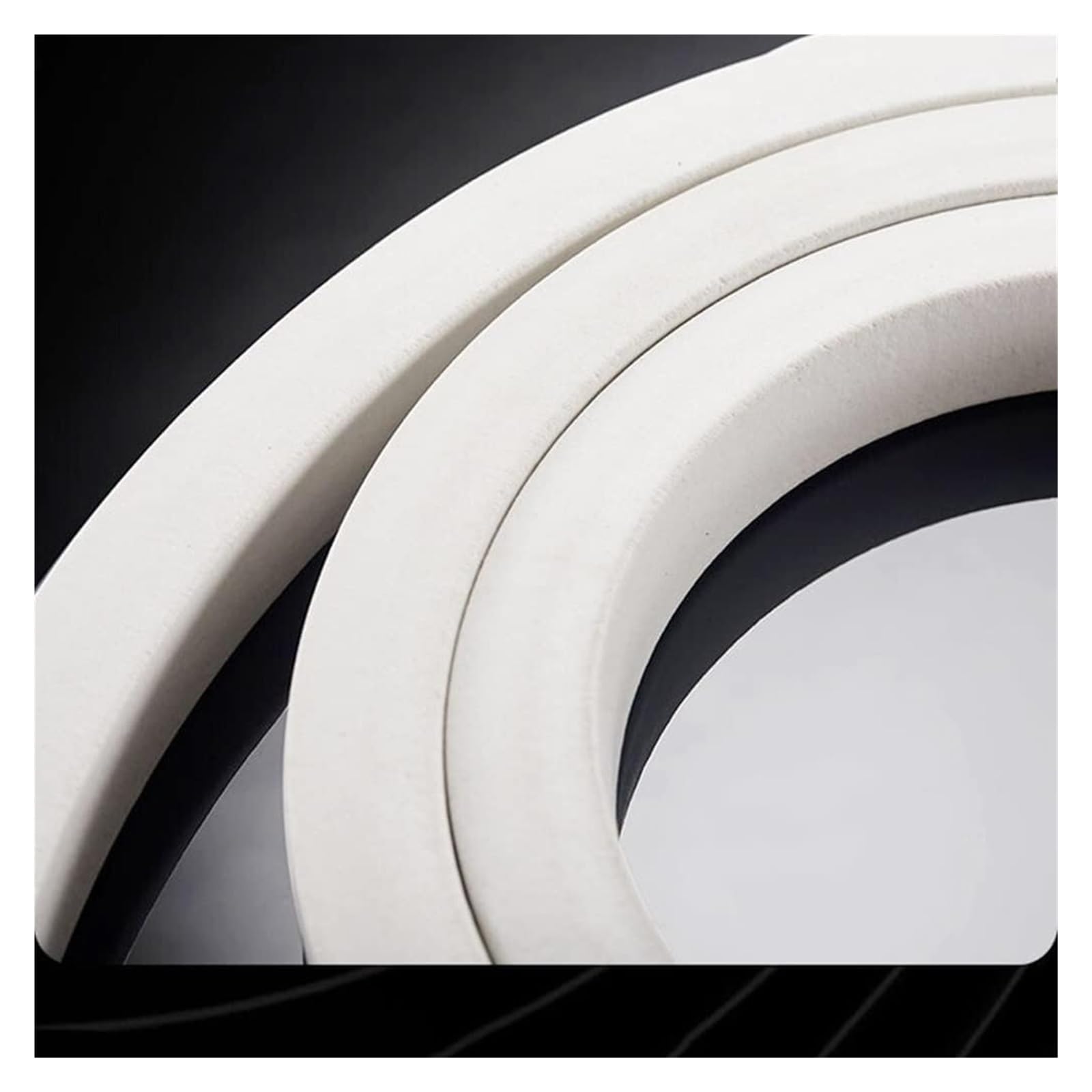 Nastro Isolante in Schiuma Autoadesivo, Striscia di Tenuta in Schiuma di Silicone, Striscia di Tenuta in Spugna con Nastro in Schiuma di Silicone 3M Quadrata(High20*Width 20 Mm)