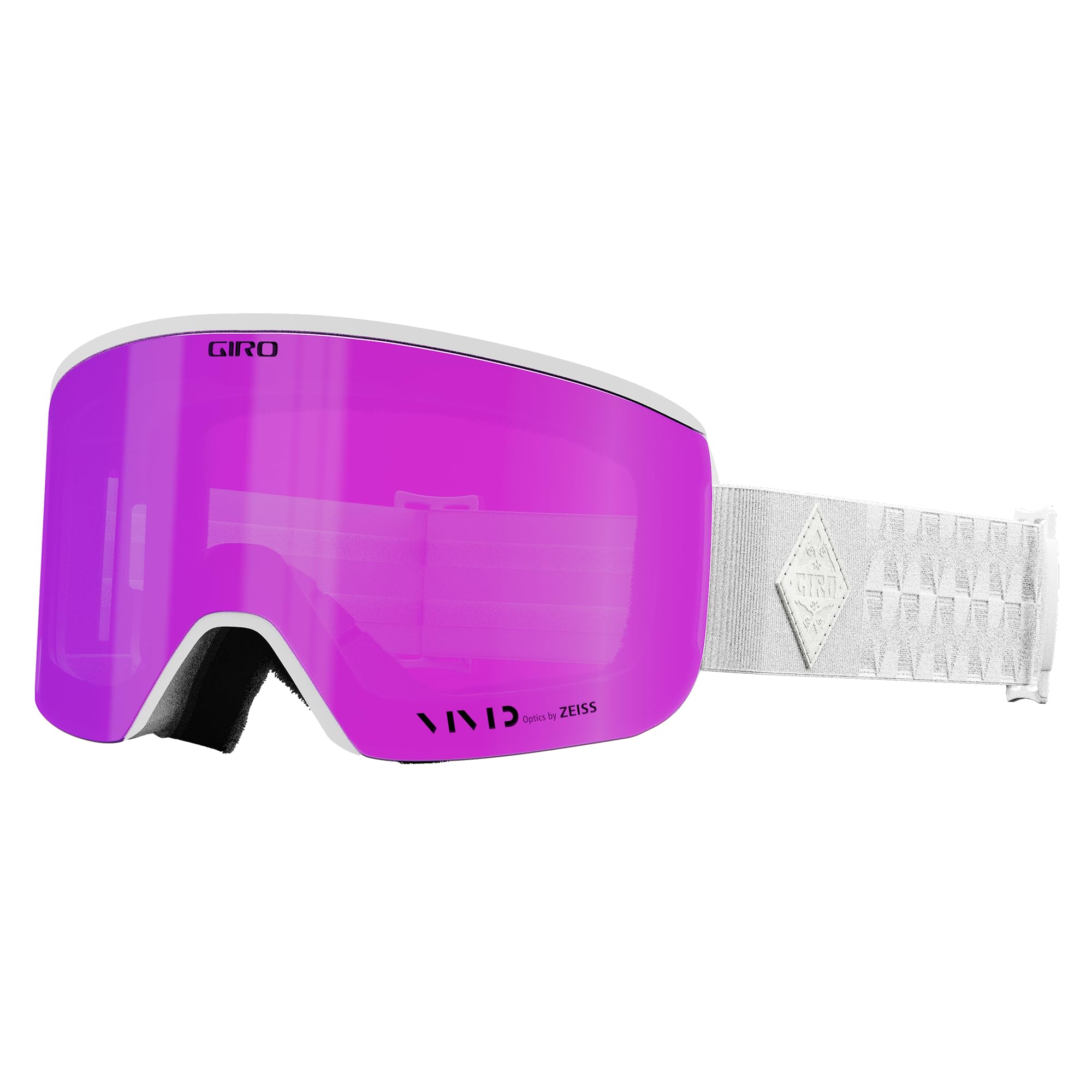 Giro Ella Women's Snow Goggles - White Bliss Strap with Vivid Pink